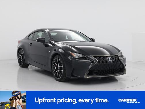 Black 2018 Lexus RC 350 F-Sport