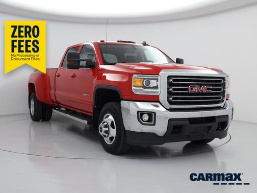 Red 2016 GMC Sierra 3500 SLE
