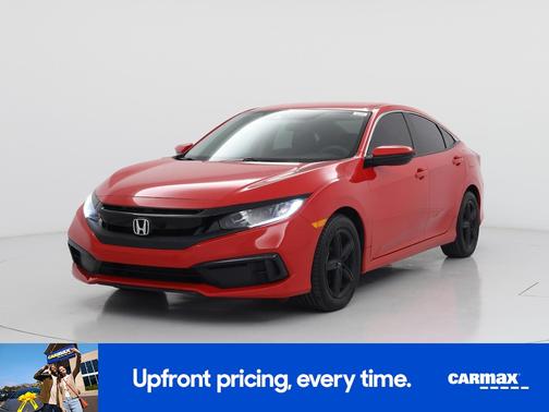 Red 2019 Honda Civic LX