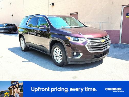Burgundy 2021 Chevrolet Traverse LT Leather