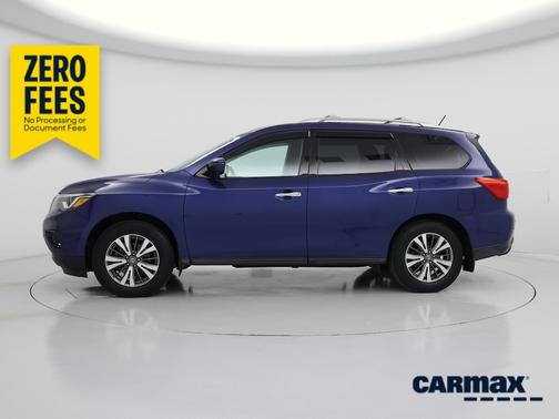 Blue 2017 Nissan Pathfinder SL