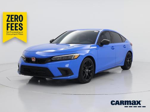 Blue 2023 Honda Civic LX