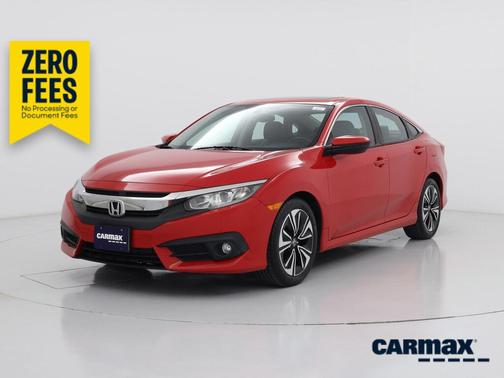 Red 2018 Honda Civic EX-L
