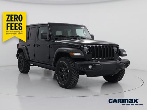 Black 2022 Jeep Wrangler Unlimited Willys