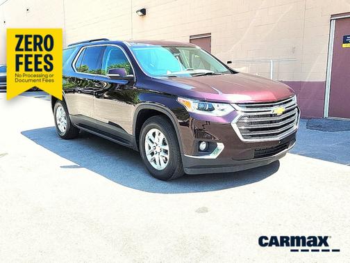Burgundy 2021 Chevrolet Traverse LT Leather