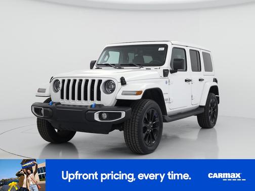 White 2023 Jeep Wrangler 4xe Unlimited Sahara