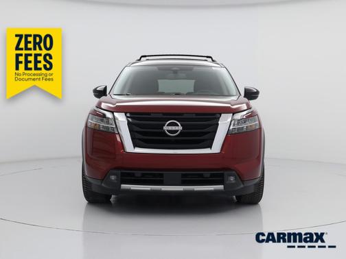 Red 2022 Nissan Pathfinder Platinum