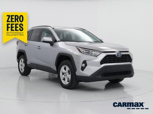 Silver 2021 Toyota RAV4 Hybrid XLE