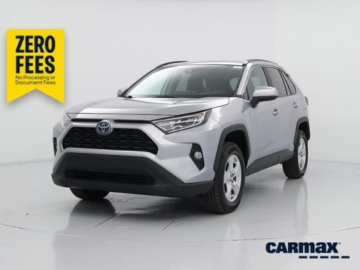 Silver 2021 Toyota RAV4 Hybrid XLE