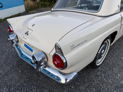 White 1955 Ford Thunderbird