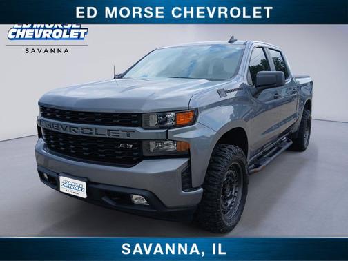 Satin Steel Metallic 2021 Chevrolet Silverado 1500 Custom