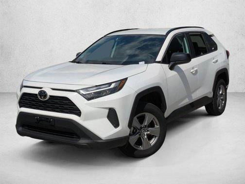 White 2025 Toyota RAV4 Hybrid LE