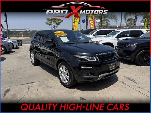 Black 2018 Land Rover Range Rover Evoque SE