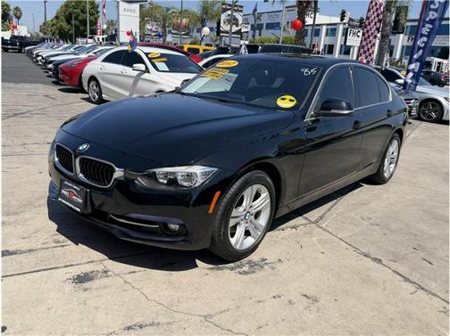 Black 2017 BMW 330 330i Sedan 4D