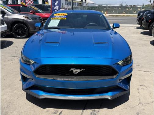 Velocity Blue Metallic 2020 Ford Mustang EcoBoost
