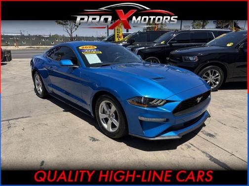 Velocity Blue Metallic 2020 Ford Mustang EcoBoost