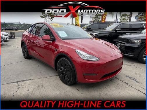 Red Multi-Coat 2021 Tesla Model Y Long Range Dual Motor All-Wheel Drive