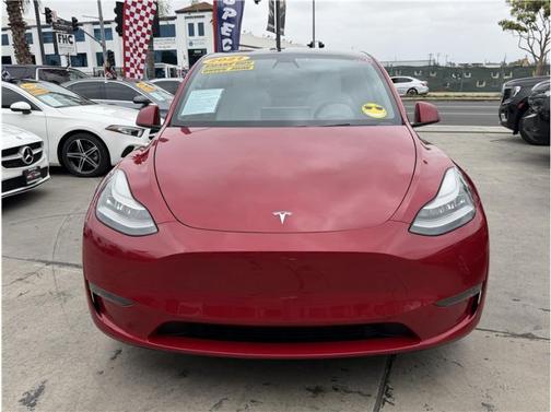Red Multi-Coat 2021 Tesla Model Y Long Range Dual Motor All-Wheel Drive