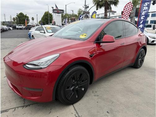 Red Multi-Coat 2021 Tesla Model Y Long Range Dual Motor All-Wheel Drive