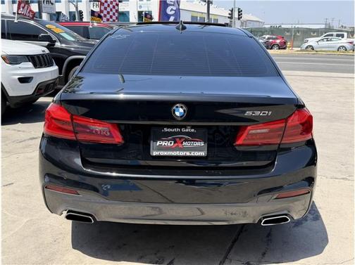 Black 2019 BMW 530 530i Sedan 4D