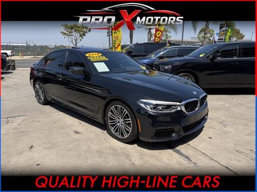 Black 2019 BMW 530 530i Sedan 4D