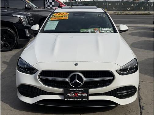 White 2022 Mercedes-Benz C-Class Sedan