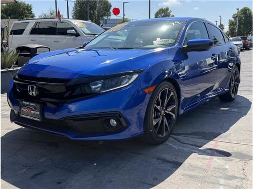 Aegean Blue Metallic 2020 Honda Civic Sport
