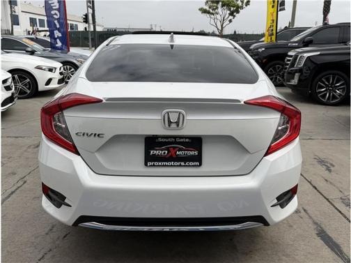 Platinum White Pearl 2020 Honda Civic EX