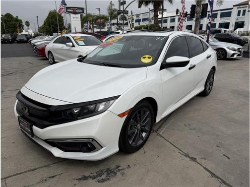 Platinum White Pearl 2020 Honda Civic EX