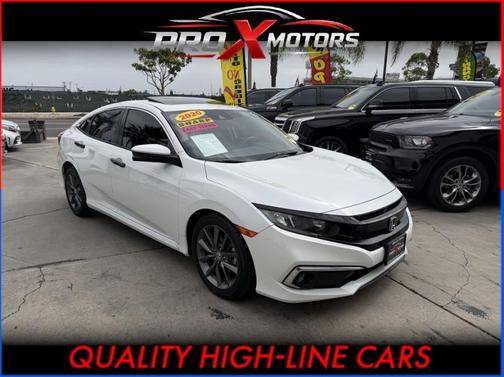 Platinum White Pearl 2020 Honda Civic EX
