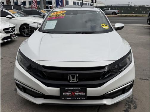Platinum White Pearl 2020 Honda Civic EX