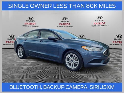 Blue Metallic 2018 Ford Fusion SE