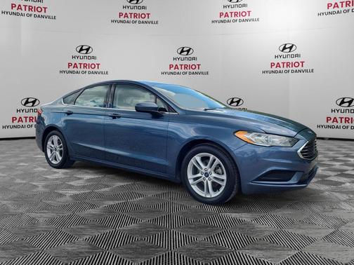 Blue Metallic 2018 Ford Fusion SE