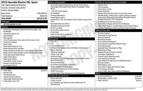 2025 Hyundai ELANTRA Sport