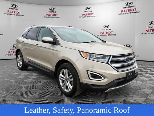 White Gold Metallic 2017 Ford Edge SEL