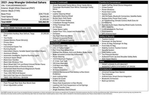 2021 Jeep Wrangler Unlimited Sahara