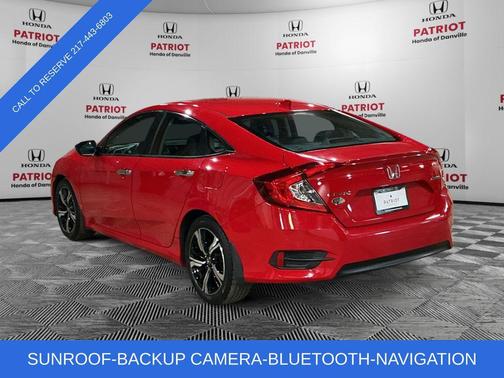 Red 2017 Honda Civic Touring