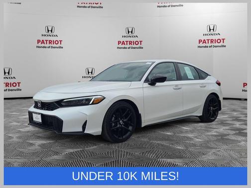 Platinum White Pearl 2025 Honda Civic Sport