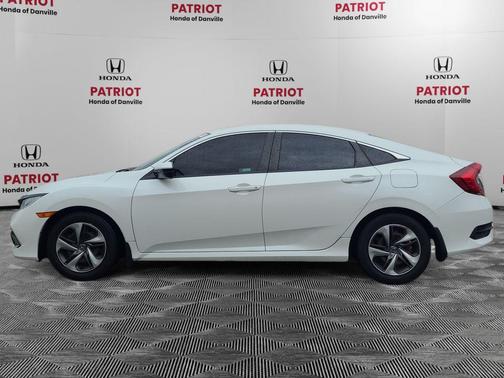 Platinum White Pearl 2019 Honda Civic LX