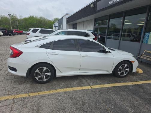 Platinum White Pearl 2019 Honda Civic LX