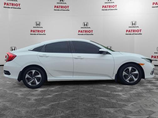 Platinum White Pearl 2019 Honda Civic LX