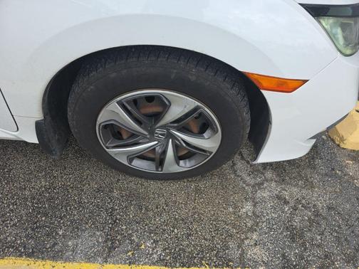 Platinum White Pearl 2019 Honda Civic LX