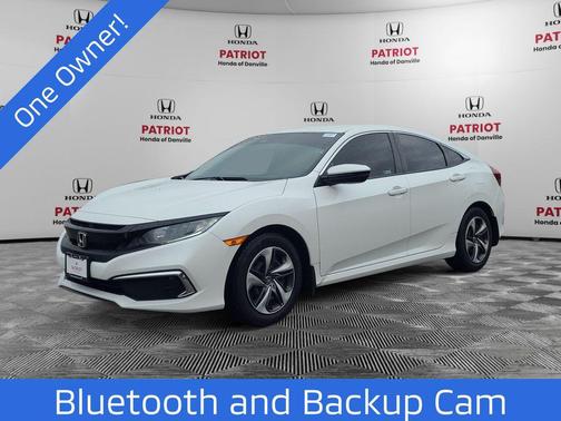 Platinum White Pearl 2019 Honda Civic LX