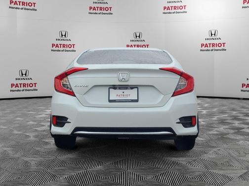 Platinum White Pearl 2019 Honda Civic LX