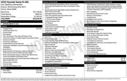 2022 Hyundai SANTA FE SEL 2.4