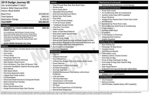 2019 Dodge Journey SE