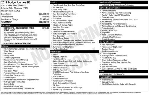 2019 Dodge Journey SE