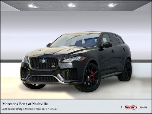 Black 2020 Jaguar F-PACE SVR P550 AWD Automatic