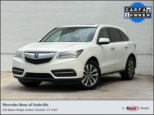 White 2015 Acura MDX 3.5L