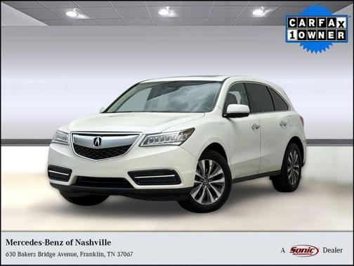 White 2015 Acura MDX 3.5L